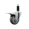 Service Caster 3.5'' Gray Poly Swivel 1-1/8'' Expanding Stem Caster Total Lock Brake SCC-EXTTL20S3514-PPUB-118 - alternate 1